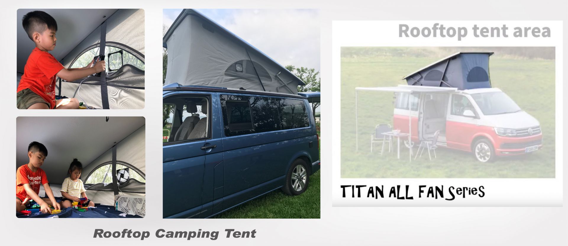 VW 캘리포니아의 옥상 텐트 환기